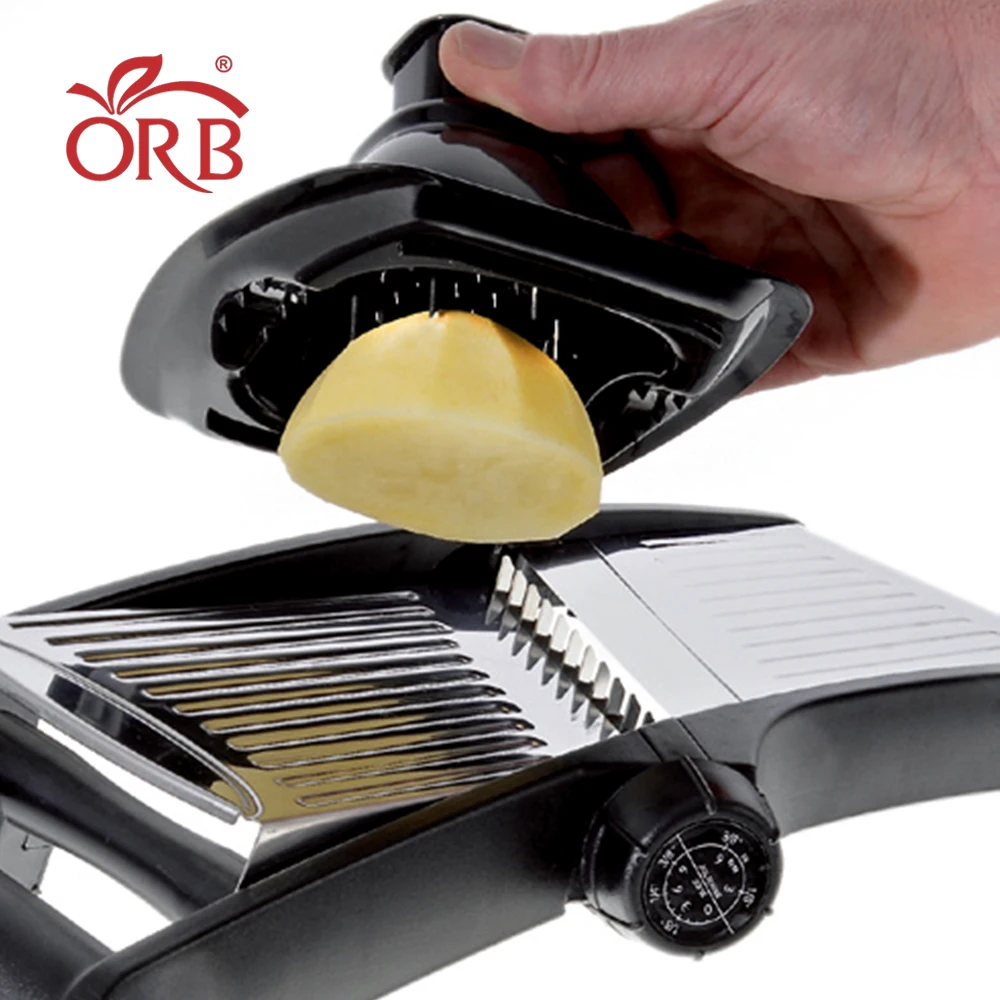 Kitchen adjustable blades manual stainless steel vegetable potato mandoline  slicer