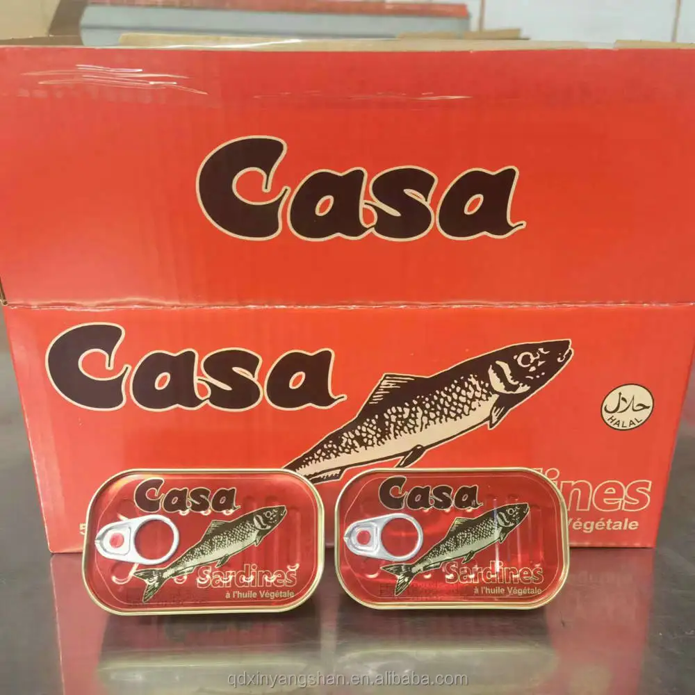 Factory Price canned Fish Sardine from Morocco,125g sardine in vegetable oil, wholesale price