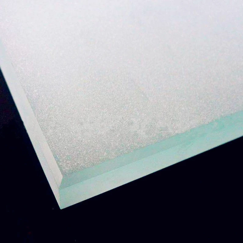 Custom 10mm 8mm 6mm Wholesale Price High Quality  Heat Insulation Tempered Frosted Glass Sheet For Interior Door