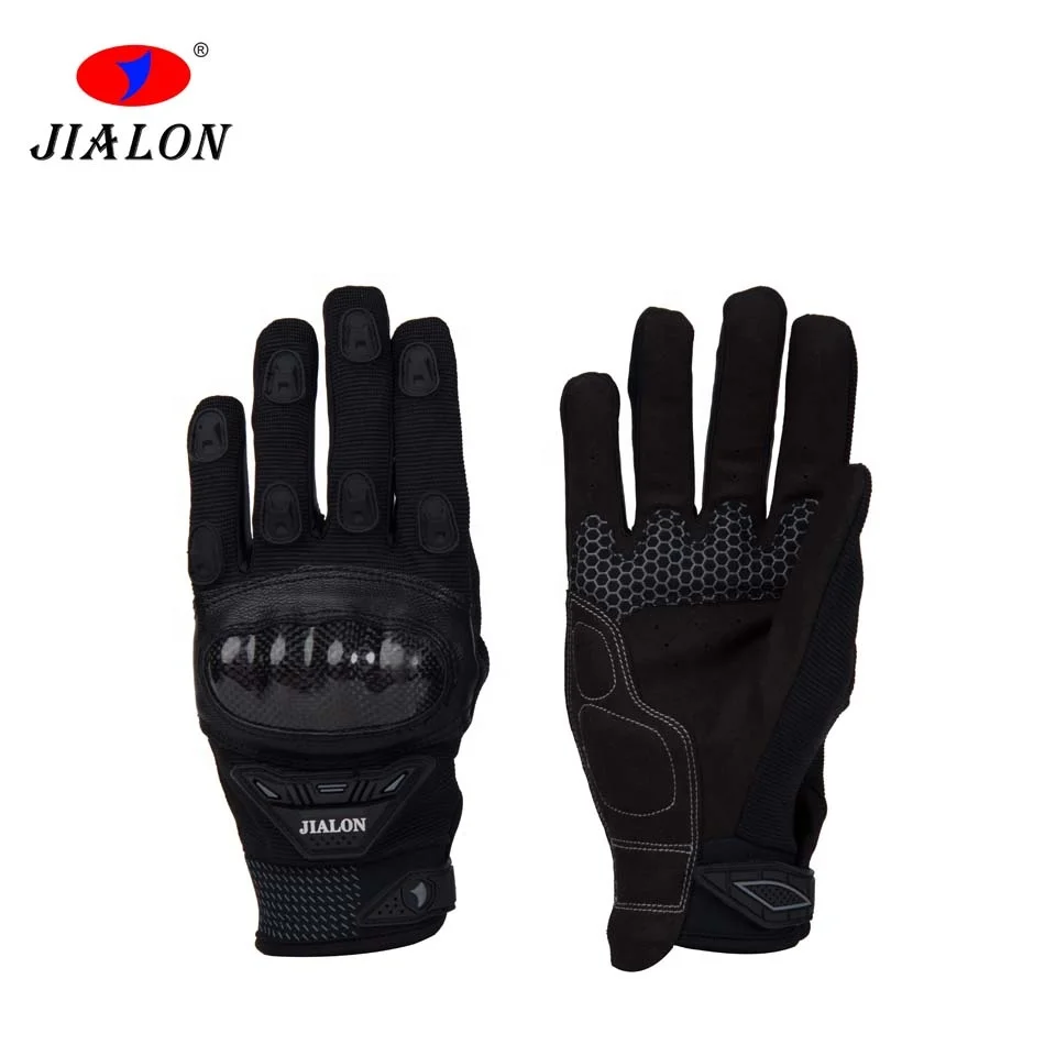 Custom Logo Off Road Racing Riding Bike Hand Leather Motorcycle Gloves