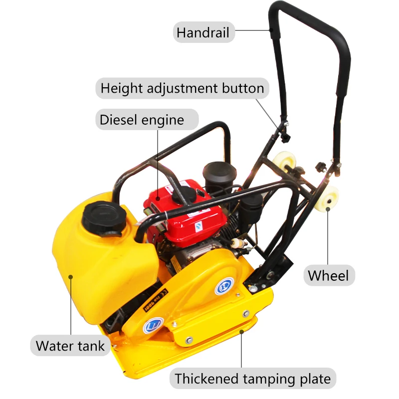 Soil Compaction Equipment Manual Vibrator Engine Plate Compactor Machine China Hot Product Customized Provided Gasoline Engines