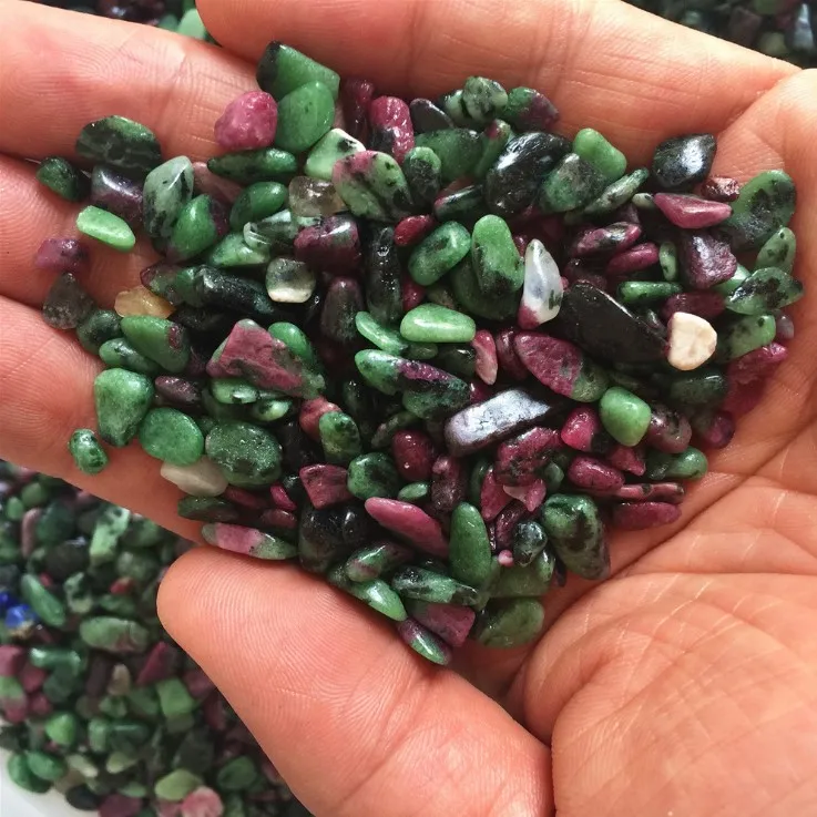 Wholesale natural bulk crystal healing stone gravel ruby zoisite crystal chips