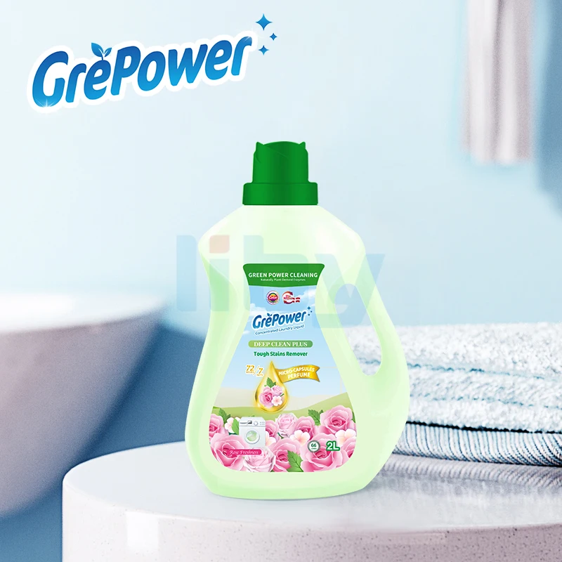 Liby Grepower Hotsale 1kg Natural Eco-Friendly Liquid Laundry Hand Washing Cleaner Disposable Bottle Packaging Clothes Household