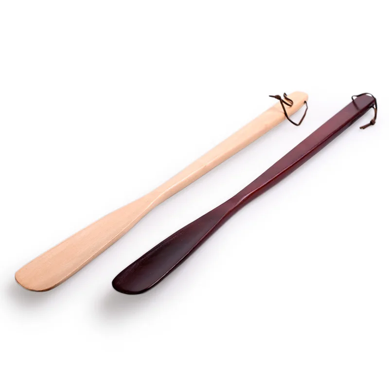 Wholesale Customizable Delicate Wooden Shoehorn Plywood and Walnut Model Hotel Shoe Lifter for Home Decoration