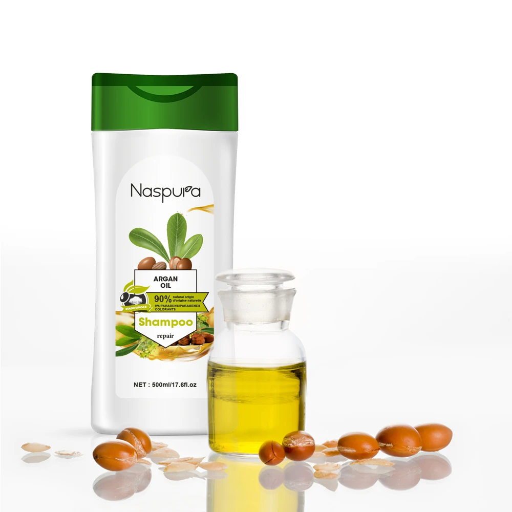Deep cleaning sulfate free hair care products anti-dandruff argan oil hair shampoo with 500ml