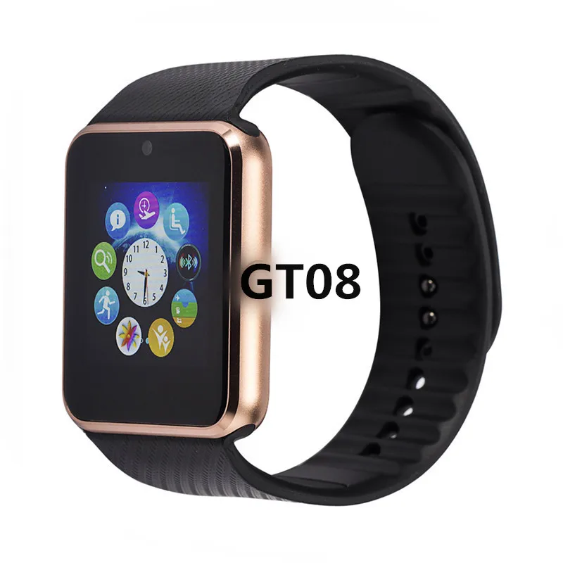 
Smart Watch GT08 Clock Sync Notifier Support Sim TF Card Bluetooth Connectivity Android Phone Smartwatch Alloy Smartwatch 
