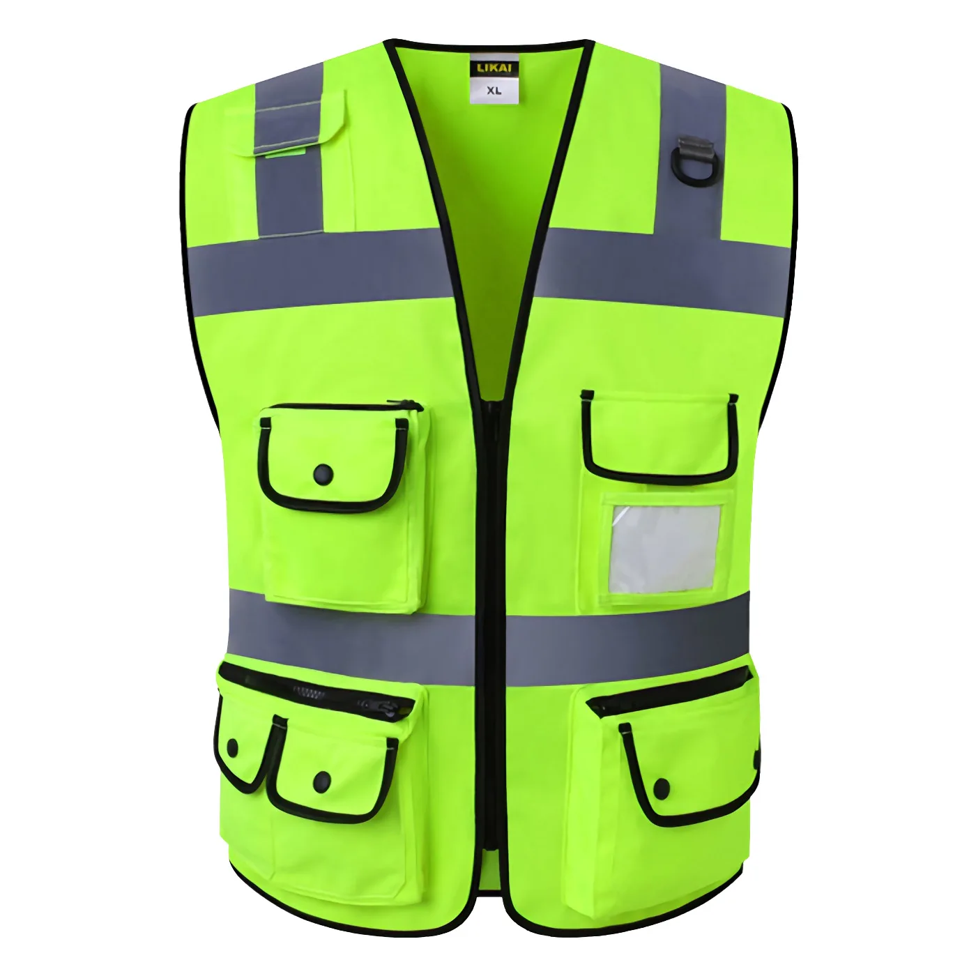 Larnmern Safety Vest Night Reflective Jacket Security Waistcoat Warp Safe Color Clothes Vest