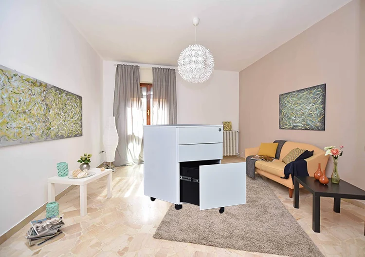 Широко используемое офисное оборудование A4 ящик шкаф для файлов стальной 3 ящика мобильные металлические шкафы шкаф-тумба