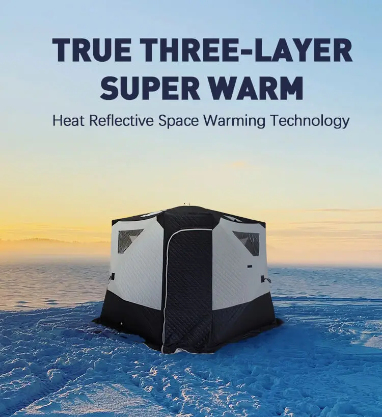 Outdoor Double Off The Ground Flip Portable Cot With Bed Winter 8 Person Solo And Snow Proof Cold And Sauna Carp Fishing Tent