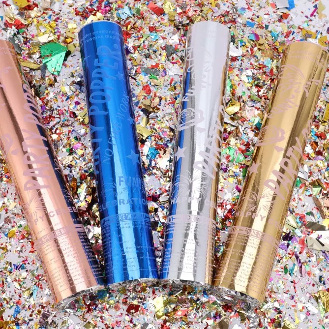 Эксклюзивные вращающиеся цветочные трубки для вечеринок и спрей ручные Свадебные петарды Прямая поставка с завода оптовая продажа конфетти-пушка