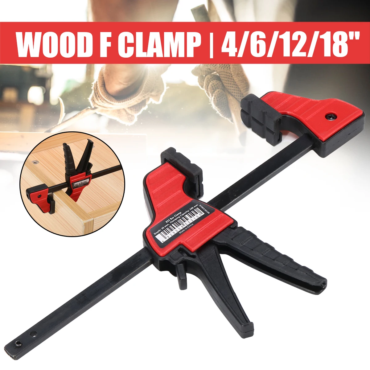 4 Inch Heavy Duty Quick Release F Clamps for Wood Working Outils De Menuiserie