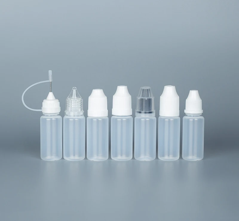 Empty Eye Drop Bottle Small 5ml 10ml Food Grade Squeeze Dropper Bottle Custom  for Hair Oil Tattoo Ink Bottle