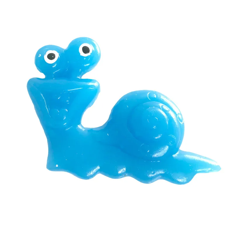 Fun sensory TPR novelty small animal toy squishy sticky toy of snail shape for party games