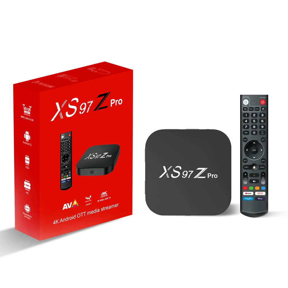 Professional Customization XS97 Z pro Android 11 BT 5.0 tv dongle s905y4 set top box dual wifi 4k 4G 32g tv box