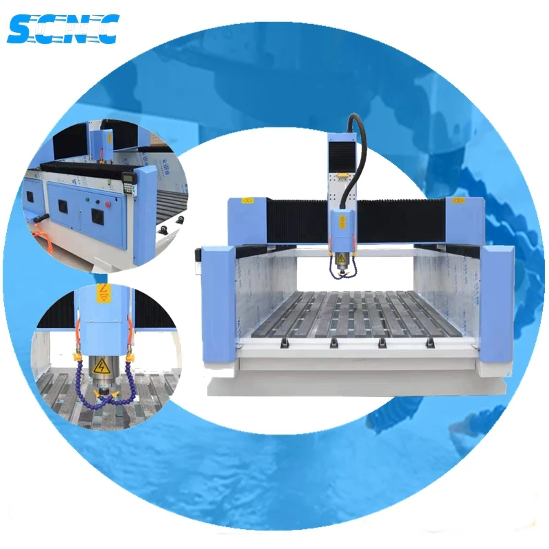 supercnc 1325 heavy duty single head 3d stone engraving Stone Cnc Router For Marble Quartz