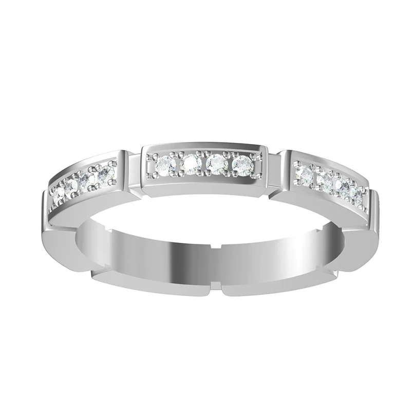 Luxury diamond rings ladies men couples 18K yellow gold love ring