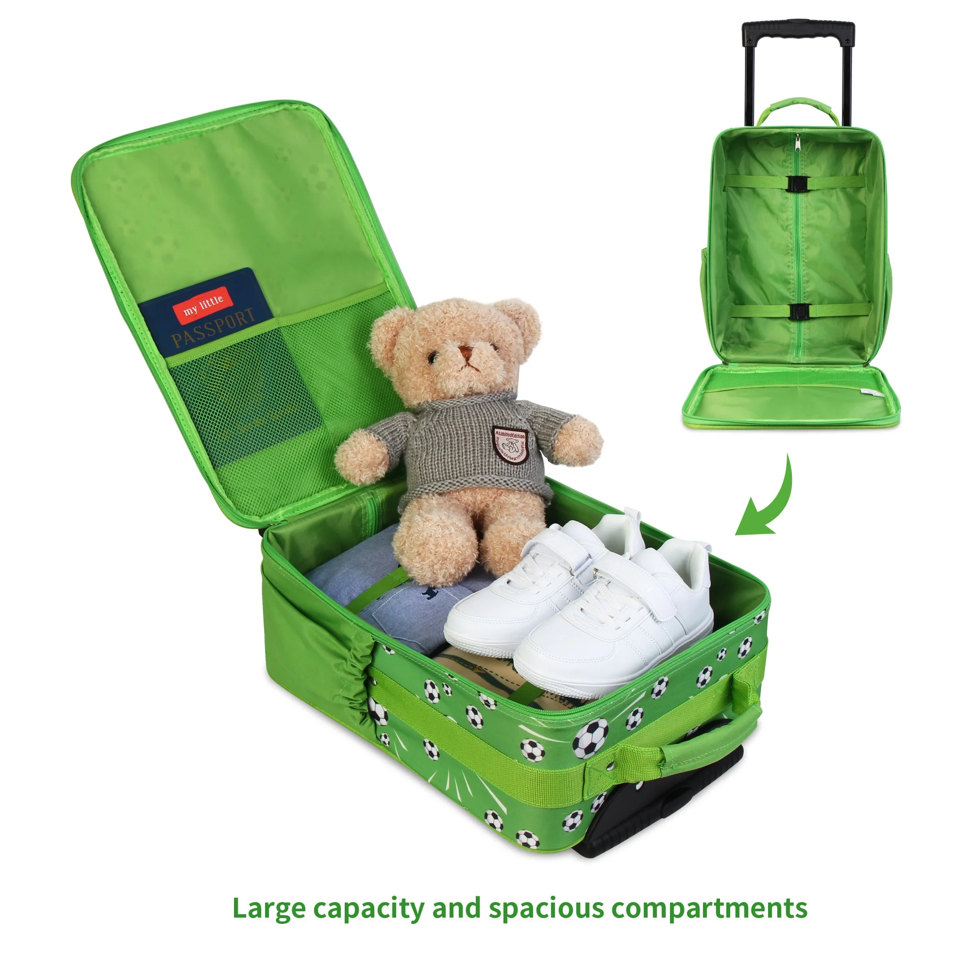 Football Printed Luggage Custom All Over Print Travel Suitcase for Children