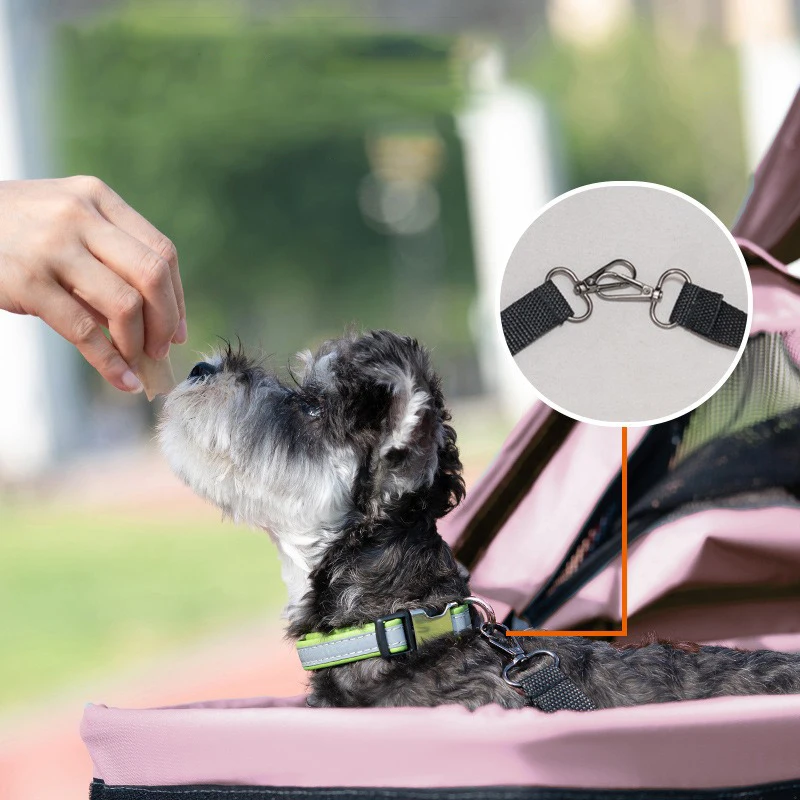 Newly Arrived Easy to Fold Portable Hand Trolley for Small Dogs and Cats Travel Lightweight and Foldable Outdoor Pet Cart