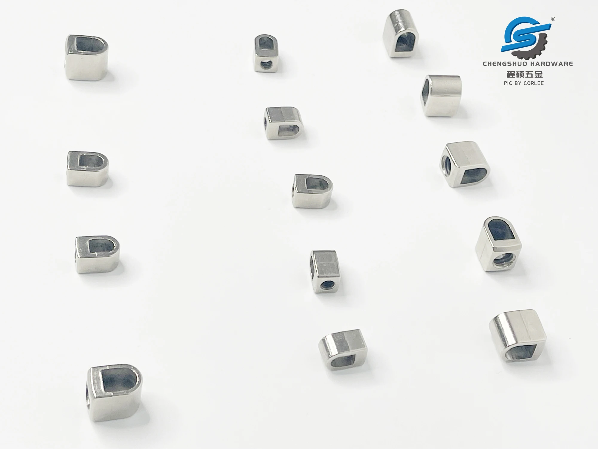 Custom M8 Squeeze Core Zinc Alloy Wire Clamp Parts CNC Machining Part Metal Machined Factory Chengshuo Hardware