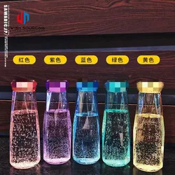 400 ml Seal Dazzle Color Crystal Diamond Creative Water Glass Bottle Cup Gift Custom Pyrex Glass Argyle Hand Cup