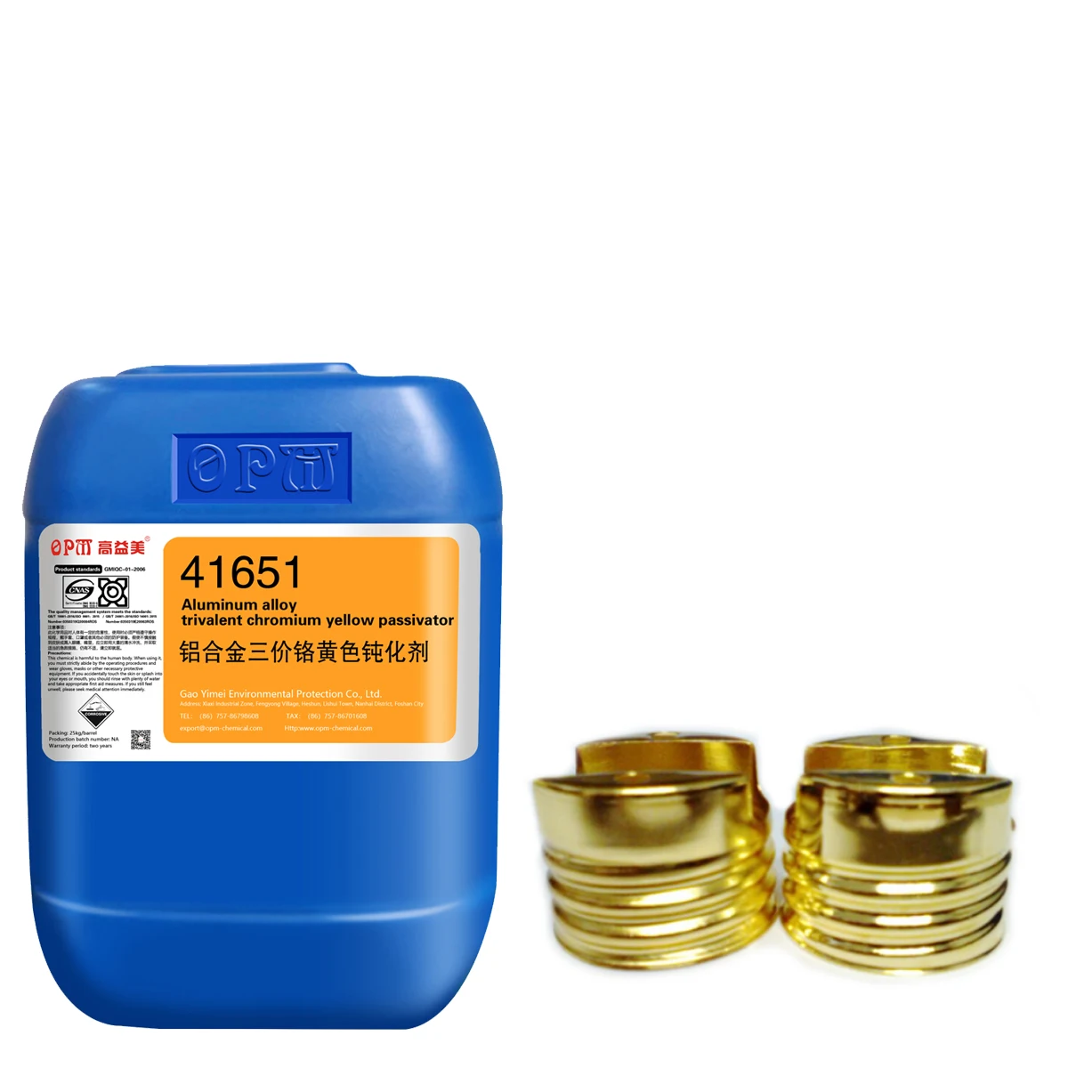 Chrome Plating Process Bright Nickel-chromium Plating Additives Trivalent Chromium Yellow Passivator For Aluminum Alloy