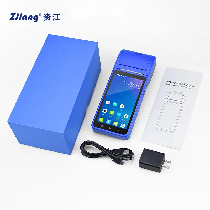 ZJ-6000 портативные мини-карты с двумя Sim-картами мобильный терминал Android Pos бесплатным программным обеспечением и системой Sdk все в одном