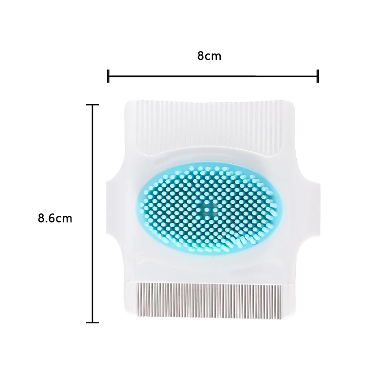 Pet Grooming product Stainless Steel Metal Head Needles Nit Lice Tick Louse Flea Comb Nit Free Terminator Lice Comb