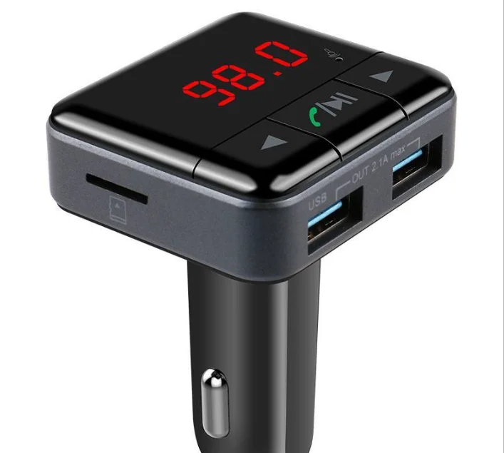 Беспроводной автомобильный Fm-передатчик с двумя USB-портами и выходом 3 1 А Автомобильный MP3-плеер гарнитура для звонков