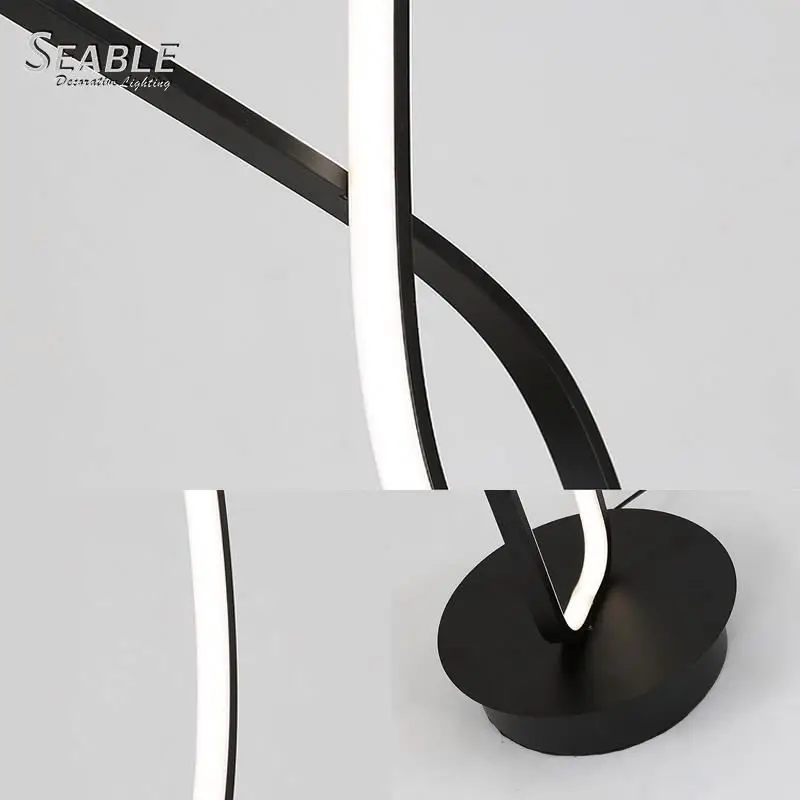 Creative design good price CCT adjustable led floor standing lamp white/black floor lamp lighting