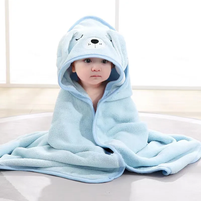 Premium Quality Customized New Style Soft and Fluffy Baby Hooded Organic Beach Towels Bath Towel sets
