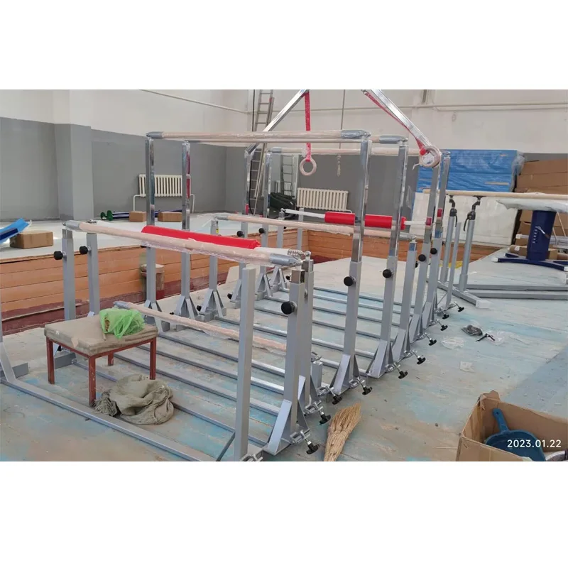 Hot sale  international standard Uneven Bar  gymnastics ring kids gymnastic equipment  for Competition training exported