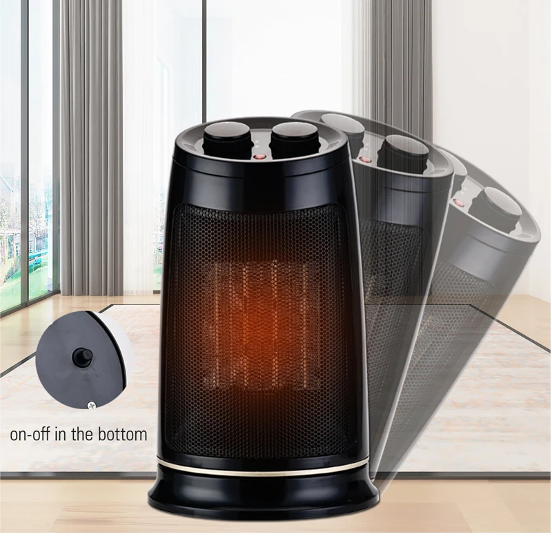 Portable Mini Electric Air Blower Fan Heater Warmer for Winter Home Office Desktop White