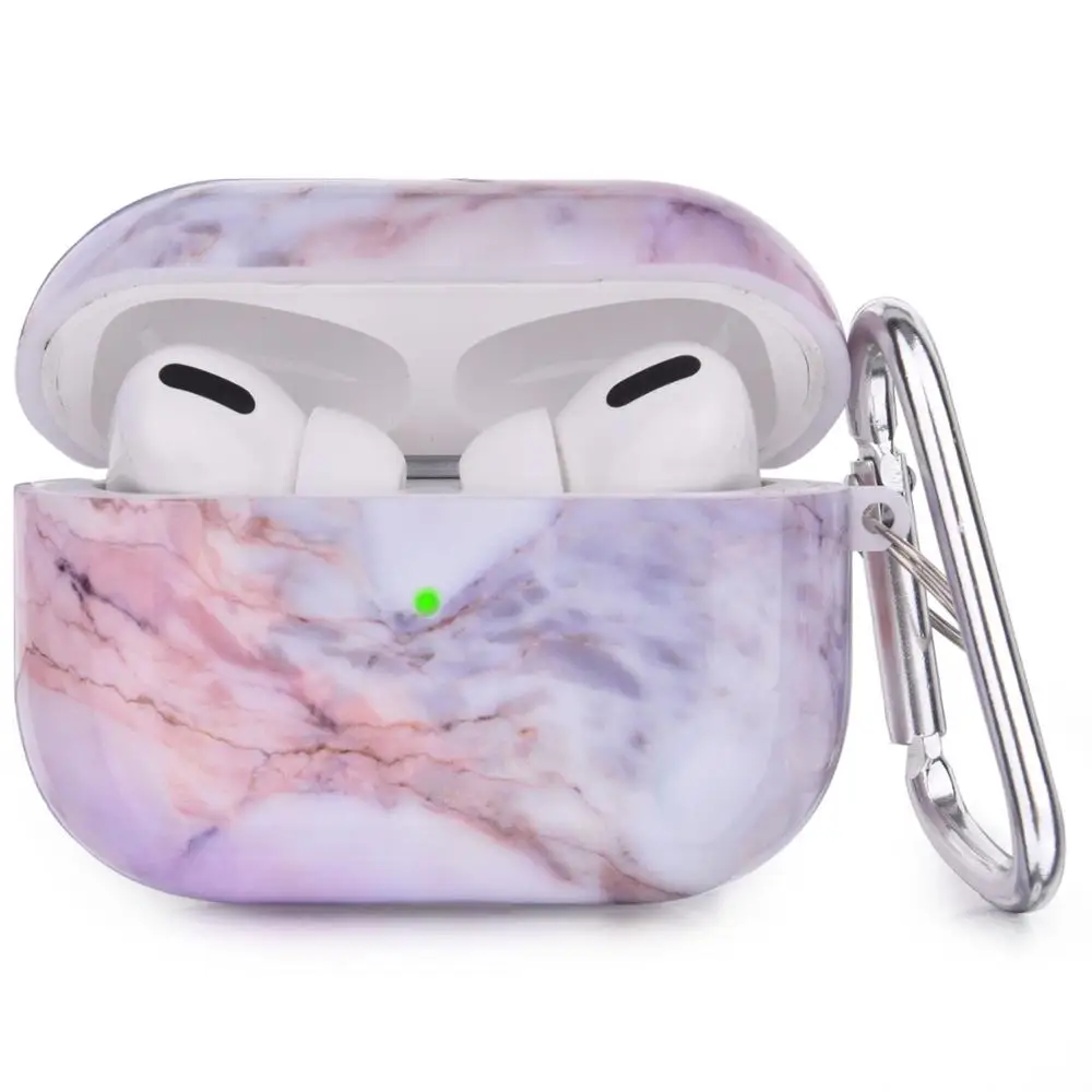  Роскошный чехол для наушников из ТПУ с рисунком IMD Для Apple Airpod мраморный air pod глянцевый