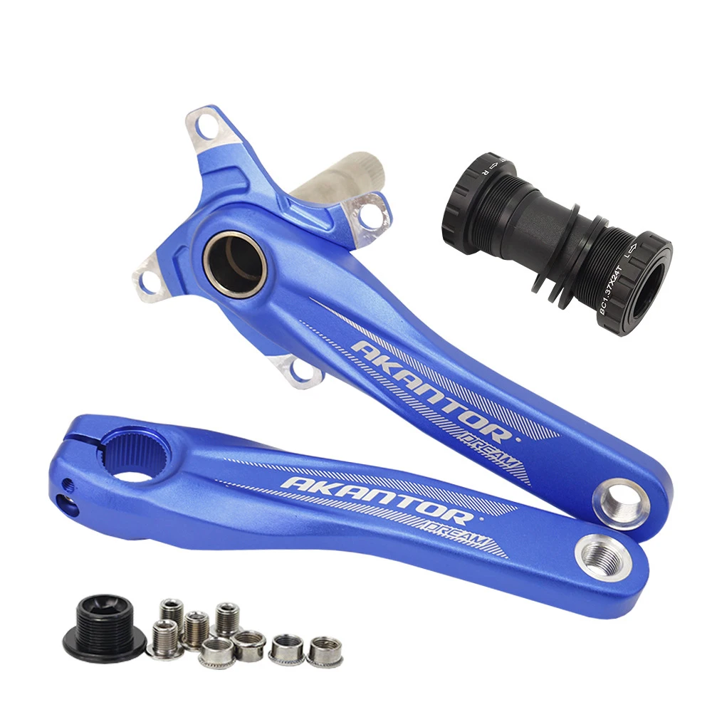 
GUTSBOX Mountain Bike High-Strength Aluminum Alloy Crank Shaft Icycle Parts Crankset 