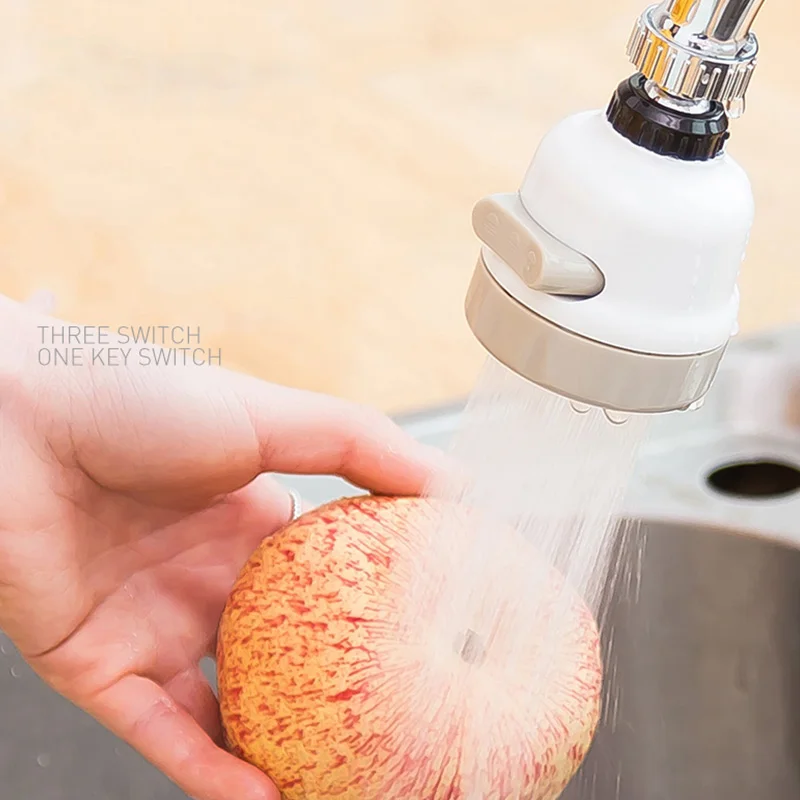 360 Swivel Three Modes Splash-Proof Faucet Hose Diffuser Nozzle Gear kitchen household Water filter