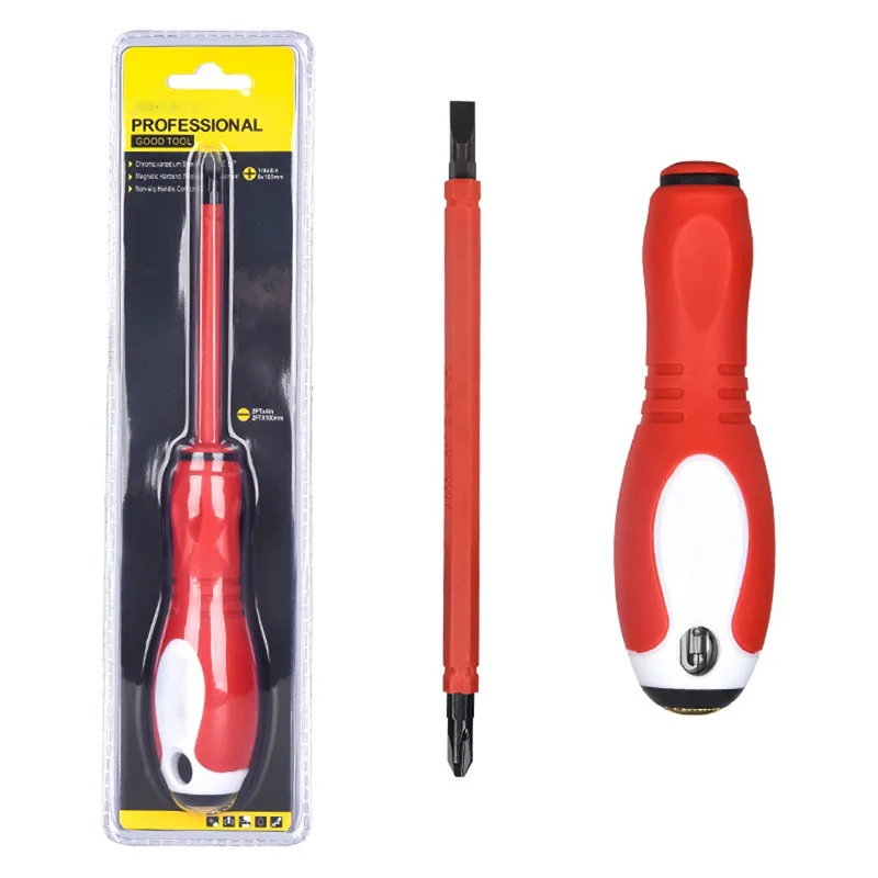 Новый Тип поперечной линии двойного назначения изолированная отвертка электрическая ручка Бытовая пробная