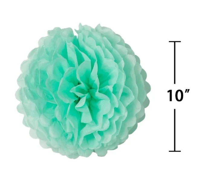 Happy Birthday Decorations Banner With Tissue Pom Poms For Rainbow Birthday Party Supplies