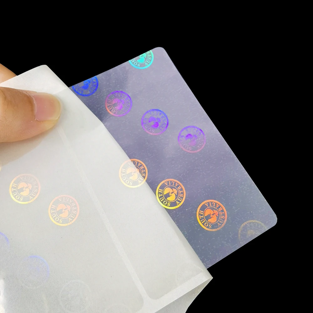 Custom Printing Theater Card Overlay Anti-Fake 3D Hologram Tamper Proof Holographic Serial Number Label Sticker