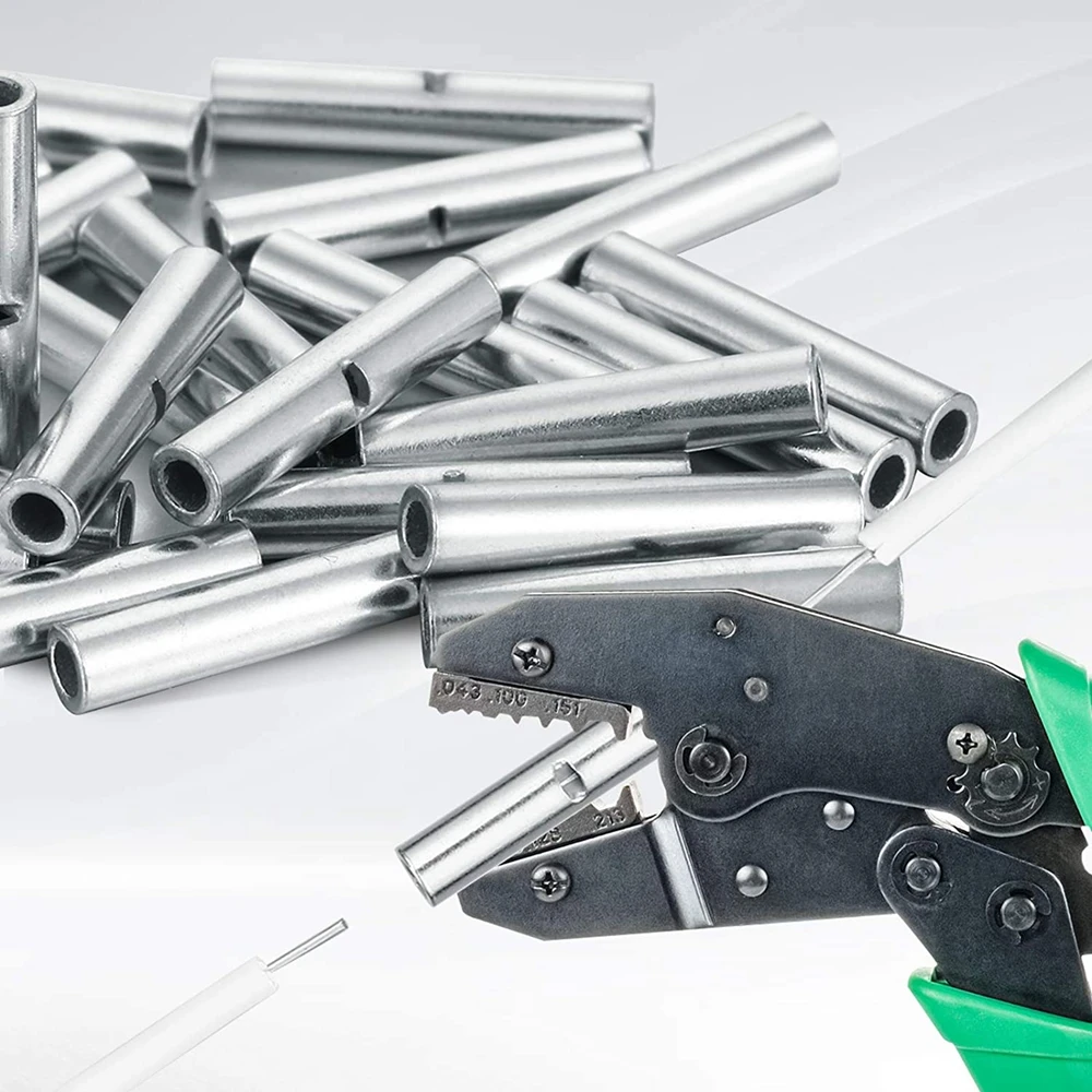 China Manufacturer Wire Ferrules Copper Crimp Connector Non Insulated Electrical Tinned Butt Splice Terminal