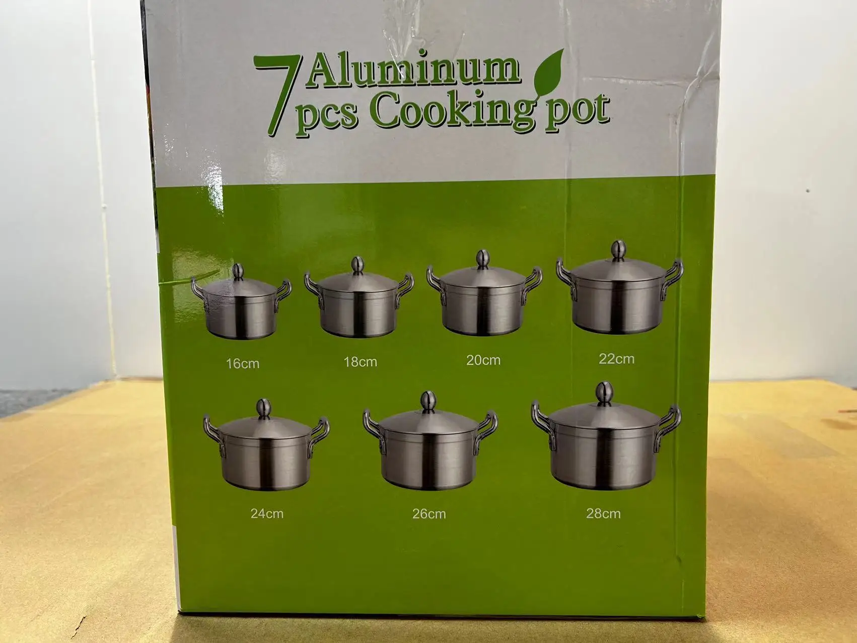 Classic Aluminium Alloy Non-Stick Panelas Cookware Set 14pcs 16cm 18cm 20cm 22cm 24cm 26cm 28cm Kitchen Cooking Pot Casserole