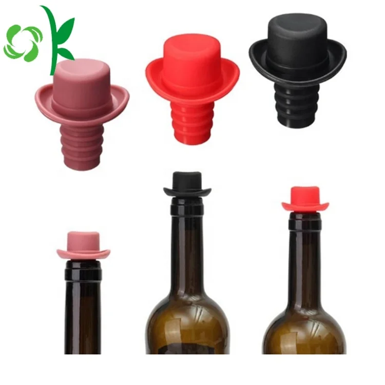 OKSILICONE  Wine Accessories Gift Set Sparkling Beer Bottle Caps Silicone Red Wine Silicone Stopper