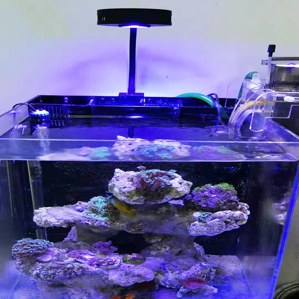 Aquarium LED Light 36W Sea Water Lighting Saltwater Clip-on Lamp Marine Coral Reef Fish Nano Tank Sunrise Sunset
