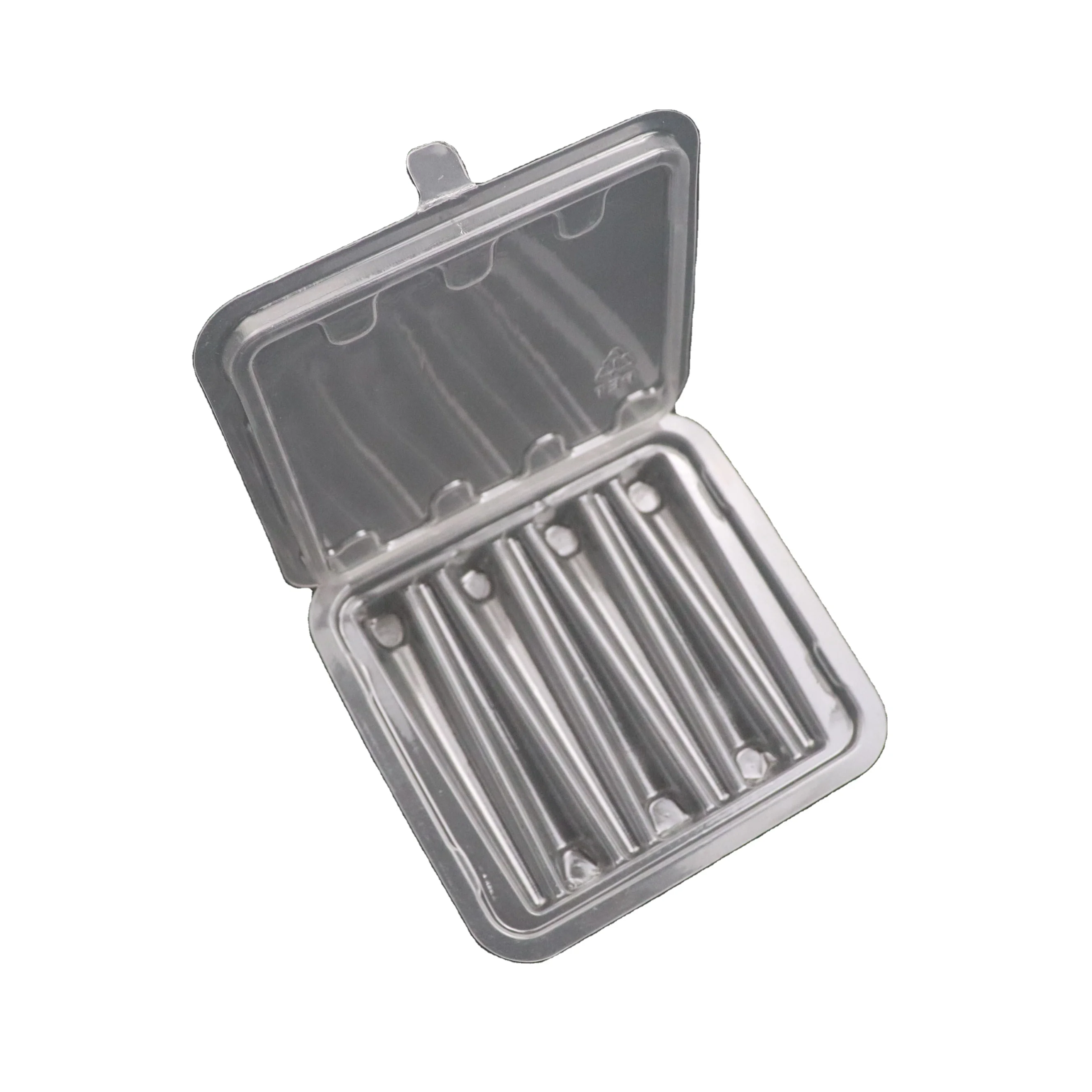 Wholesale Plastic Box Environmentally Friendly PLA Box 80mm 7 Packs Clamshells Blisters