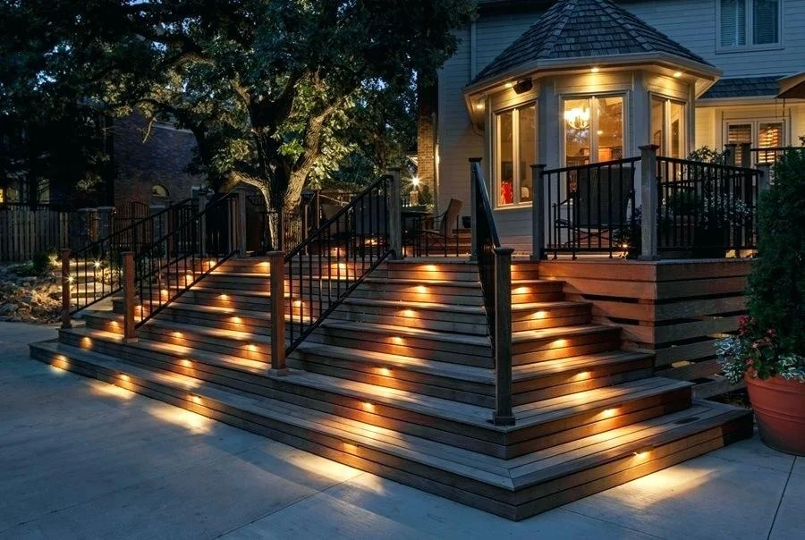 Ip67 step lights low volt deck light fixture outdoor lighting for garden fence