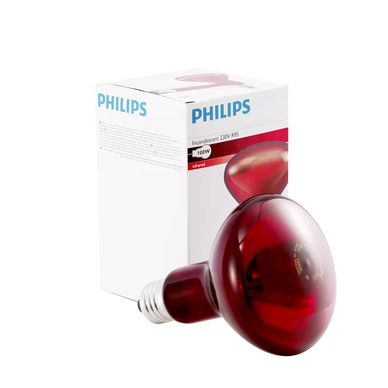 Philips Imported infrared electric baking lamp beauty salon warm lamp magic lamp electric baking bulb 100W150W250W