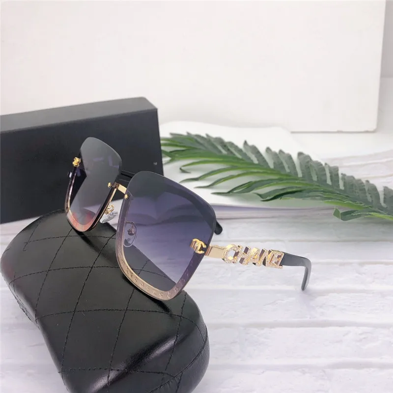 Солнцезащитные очки Shades без оправы 2021 Роскошные модные женские солнцезащитные