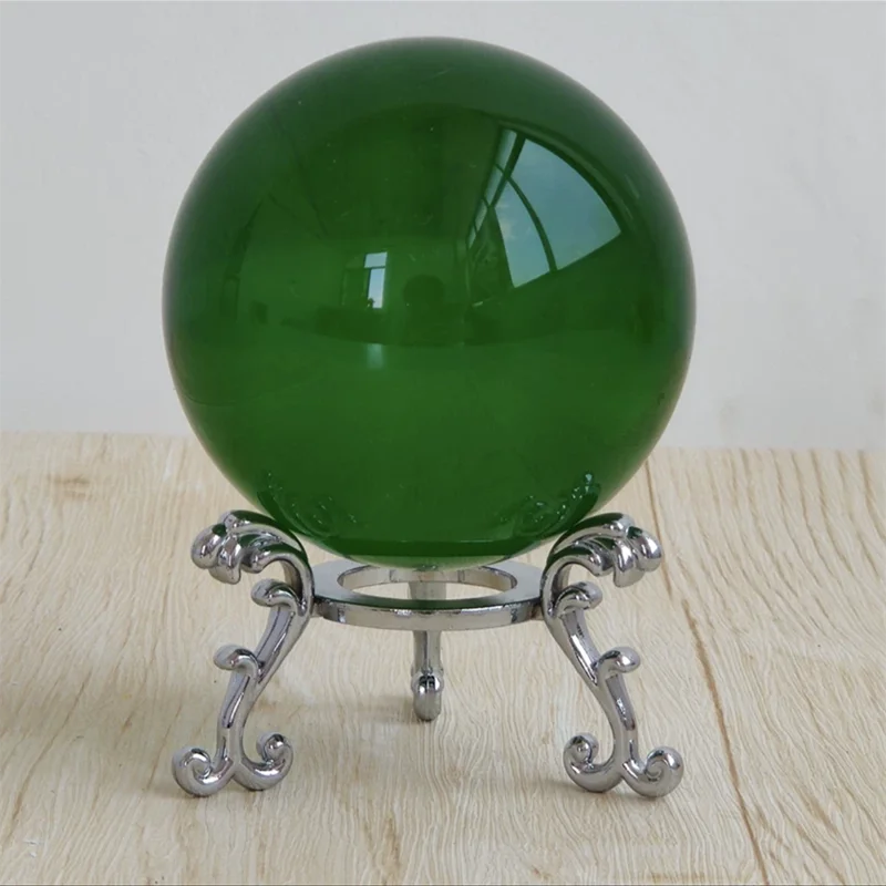 80mm/3.1in Clear Photography Crystal Ball Glass  Feng shui Home Decor Sphere Magic Globe Office Presse-papier