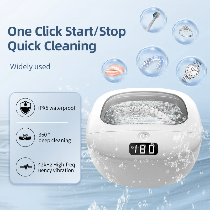 Wireless New Arrivals 2024 Products Ultra Sonic Cleaner Dental Pod Wash Machine Ultrasonic Cleaner Limpiador Ultrasonic