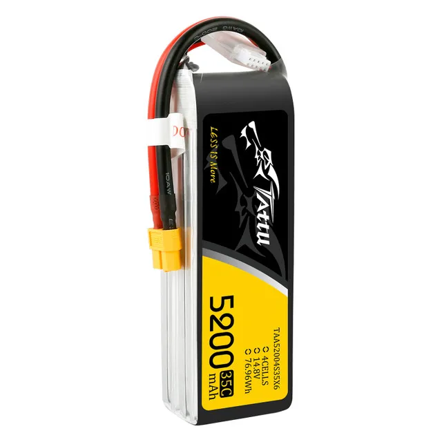 Tattu батарея lipo 7 4 5200 мАч 4s 5 0 RC батарейные блоки