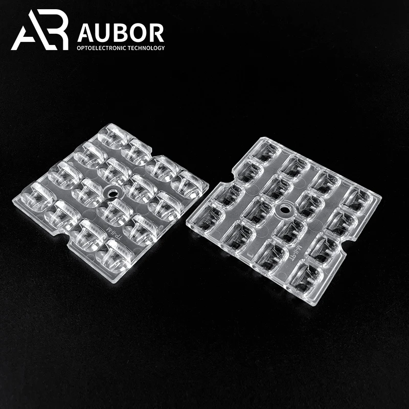 No.1 Optics 50*50mm Led Lens 30 60 90 180 100x65 P50 Degree Smd 3030 16 In 1 Street Light Lens 100 watt Cob Model Outdoor Lens